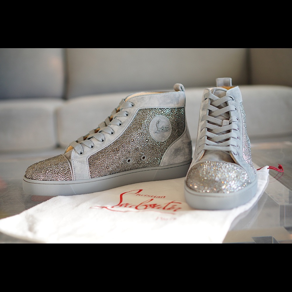 CHRISTIAN LOUBOUTIN Louis Strass Flat SQUALE 43
